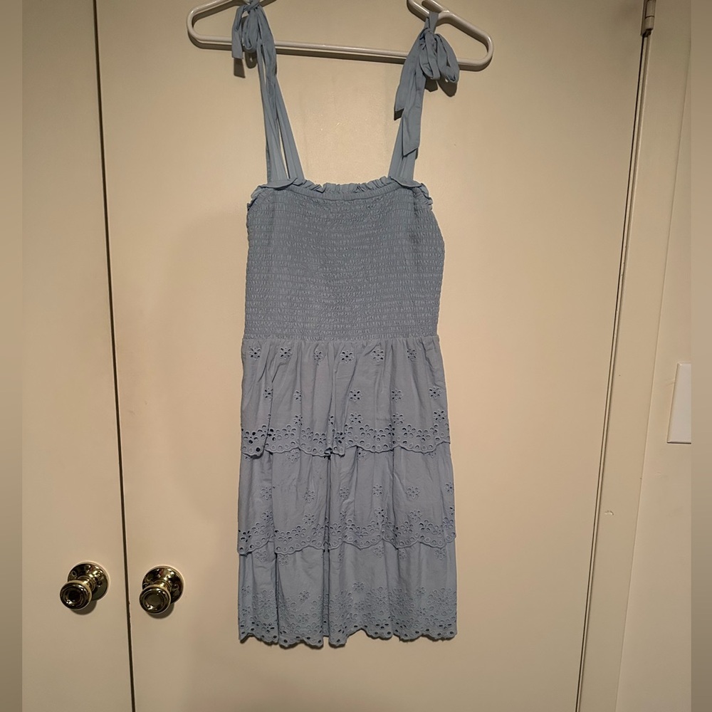 American Eagle Eyelet Smocked Dress